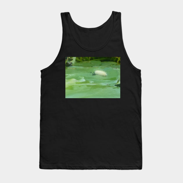 Caterpillar on Waterlily V3 Tank Top by SomewhereHere